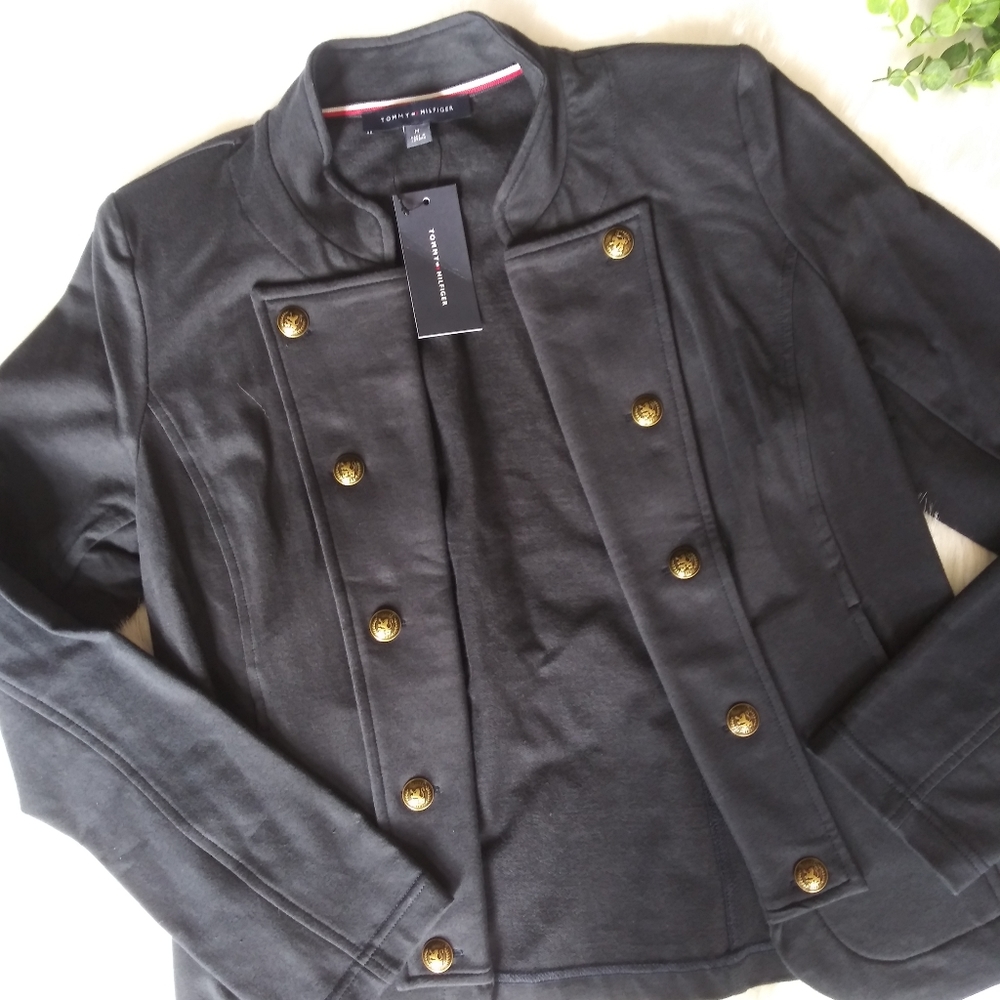 Tommy Hilfiger Military Band Jacket NWT Size M - Picture 2 of 5